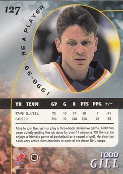 1998-99 Be a Player - Gold #127 Todd Gill Back