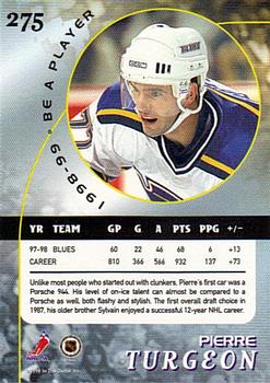 1998-99 Be a Player - Gold #275 Pierre Turgeon Back