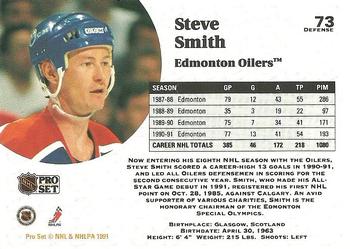 1991-92 Pro Set #73 Steve Smith Back
