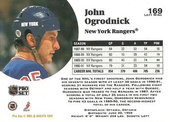 1991-92 Pro Set #169 John Ogrodnick Back