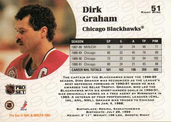 1991-92 Pro Set #51 Dirk Graham Back