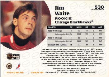 1991-92 Pro Set #530 Jimmy Waite Back