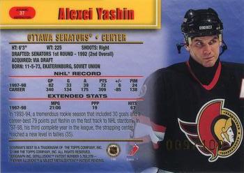 1998-99 Bowman's Best - Atomic Refractors #37 Alexei Yashin Back