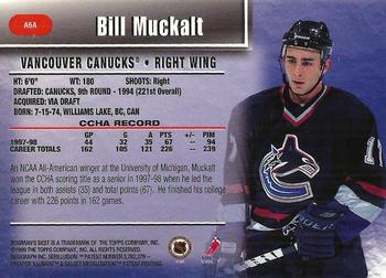 1998-99 Bowman's Best - Autographs #A6A Bill Muckalt Back