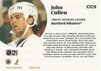 1991-92 Pro Set - Collectibles #CC9 John Cullen Back