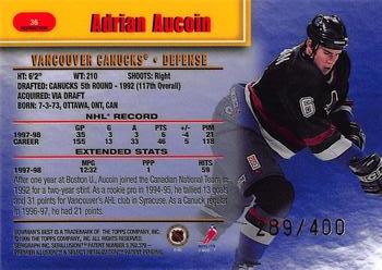 1998-99 Bowman's Best - Refractors #36 Adrian Aucoin Back