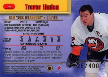 1998-99 Bowman's Best - Refractors #100 Trevor Linden Back