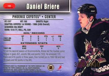 1998-99 Bowman's Best - Refractors #108 Daniel Briere Back