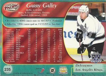 1998-99 Pacific - Ice Blue #235 Garry Galley Back