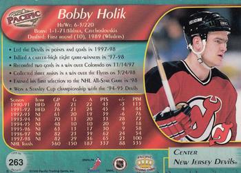 1998-99 Pacific - Red #263 Bobby Holik Back