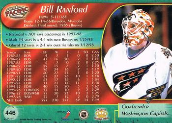 1998-99 Pacific - Red #446 Bill Ranford Back