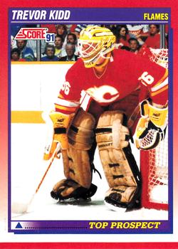1991-92 Score Canadian Bilingual #271 Trevor Kidd Front