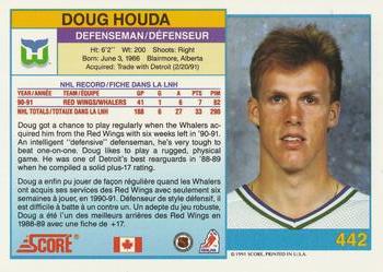 1991-92 Score Canadian Bilingual #442 Doug Houda Back