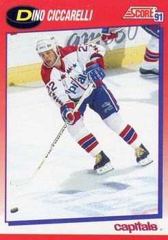 1991-92 Score Canadian Bilingual #128 Dino Ciccarelli Front