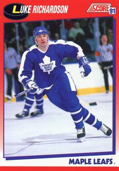 1991-92 Score Canadian Bilingual #139 Luke Richardson Front