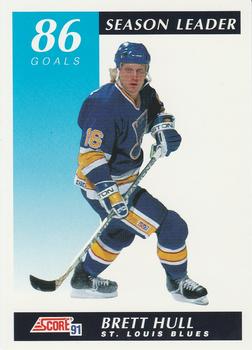 1991-92 Score Canadian Bilingual #294 Brett Hull Front