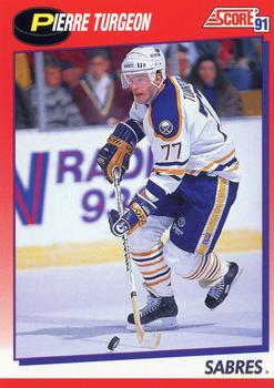 1991-92 Score Canadian Bilingual #4 Pierre Turgeon Front