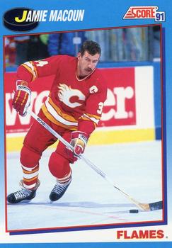 1991-92 Score Canadian Bilingual #504 Jamie Macoun Front