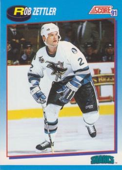 1991-92 Score Canadian Bilingual #643 Rob Zettler Front