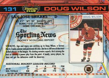 1991-92 Stadium Club #131 Doug Wilson Back
