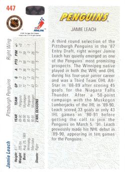 1991-92 Upper Deck #447 Jamie Leach Back