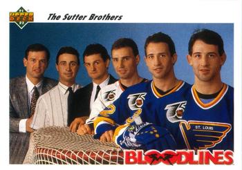 1991-92 Upper Deck #645 The Sutter Brothers Front
