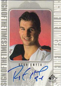 1998-99 SP Authentic - Sign of the Times #RS Ryan Smyth Front