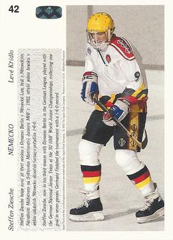 1991-92 Upper Deck Czech World Juniors #42 Steffen Ziesche Back