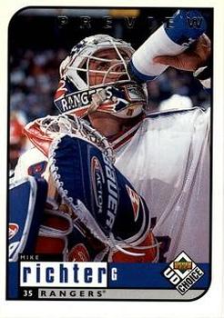 1998-99 UD Choice Preview #135 Mike Richter Front