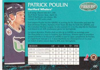 1992-93 Parkhurst #60 Patrick Poulin Back