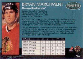 1992-93 Parkhurst - Emerald Ice #267 Bryan Marchment Back