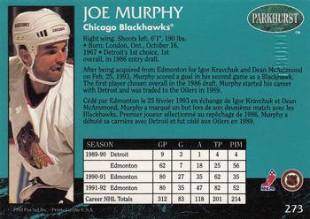 1992-93 Parkhurst - Emerald Ice #273 Joe Murphy Back