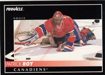 1992-93 Pinnacle #130 Patrick Roy Front