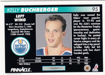 1992-93 Pinnacle #95 Kelly Buchberger Back
