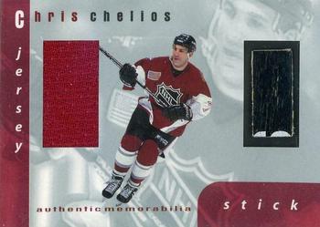 1999-00 Be a Player Memorabilia - All-Star Jersey and Stick #S-21 Chris Chelios Front