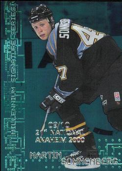 1999-00 Be a Player Millennium Signature Series - Anaheim National Emerald #200 Martin Sonnenberg Front