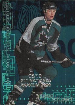 1999-00 Be a Player Millennium Signature Series - Anaheim National Emerald #214 Brad Stuart Front