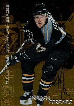 1999-00 Be a Player Millennium Signature Series - Autographs Gold #196 Andrew Ference Front