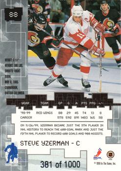 1999-00 Be a Player Millennium Signature Series - Ruby #88 Steve Yzerman Back