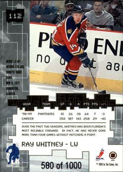 1999-00 Be a Player Millennium Signature Series - Ruby #112 Ray Whitney Back