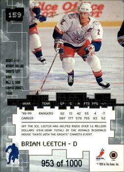 1999-00 Be a Player Millennium Signature Series - Ruby #159 Brian Leetch Back