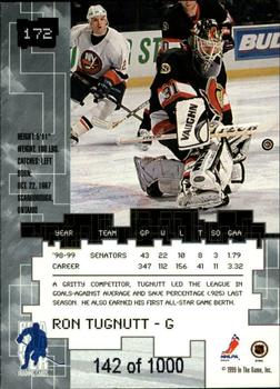 1999-00 Be a Player Millennium Signature Series - Ruby #172 Ron Tugnutt Back