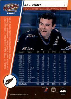1999-00 Pacific - Gold #446 Adam Oates Back