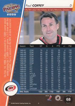 1999-00 Pacific - Red #68 Paul Coffey Back