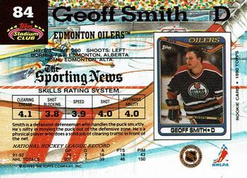 1992-93 Stadium Club #84 Geoff Smith Back