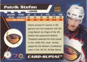 1999-00 Pacific Crown Royale - Card-Supials Minis #3 Patrik Stefan Back