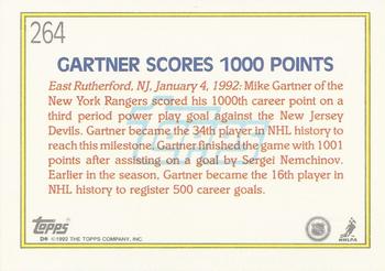 1992-93 Topps #264 Mike Gartner Back