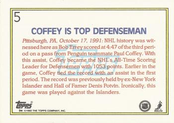 1992-93 Topps #5 Paul Coffey Back