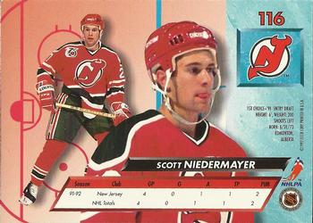 1992-93 Ultra #116 Scott Niedermayer Back