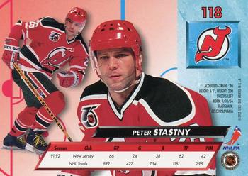 1992-93 Ultra #118 Peter Stastny Back